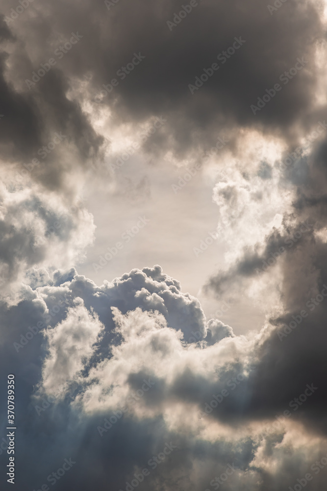 Beautiful blue sky with clouds background.Sky clouds, Sky with clouds weather nature cloud blue. Inspirational concept.