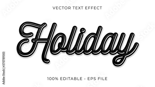 Holiday text effect