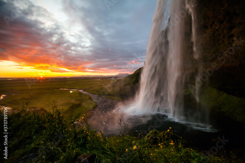 Fototapeta Naklejka Na Ścianę i Meble -  Seljalandsfoss Waterfall on the South Coast of Iceland