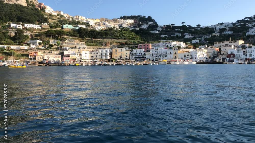 Capri Island, Italy, pan of Marina Grande touristic port Capri Island, Italy, pan of Marina Grande touristic port