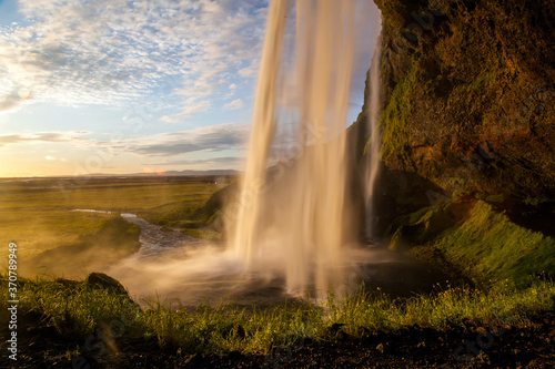 Seljalandsfoss Waterfall on the South Coast of Iceland