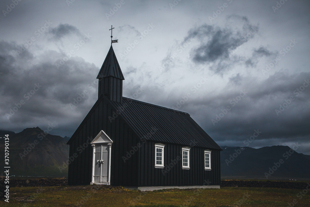 Búðakirkja Church in the Snaefellsness Peninsula in Iceland