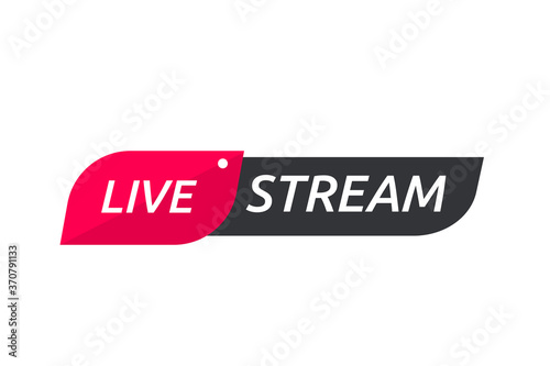 Live streaming symbol set Online broadcast icon The concept of live streaming for selling on social media.