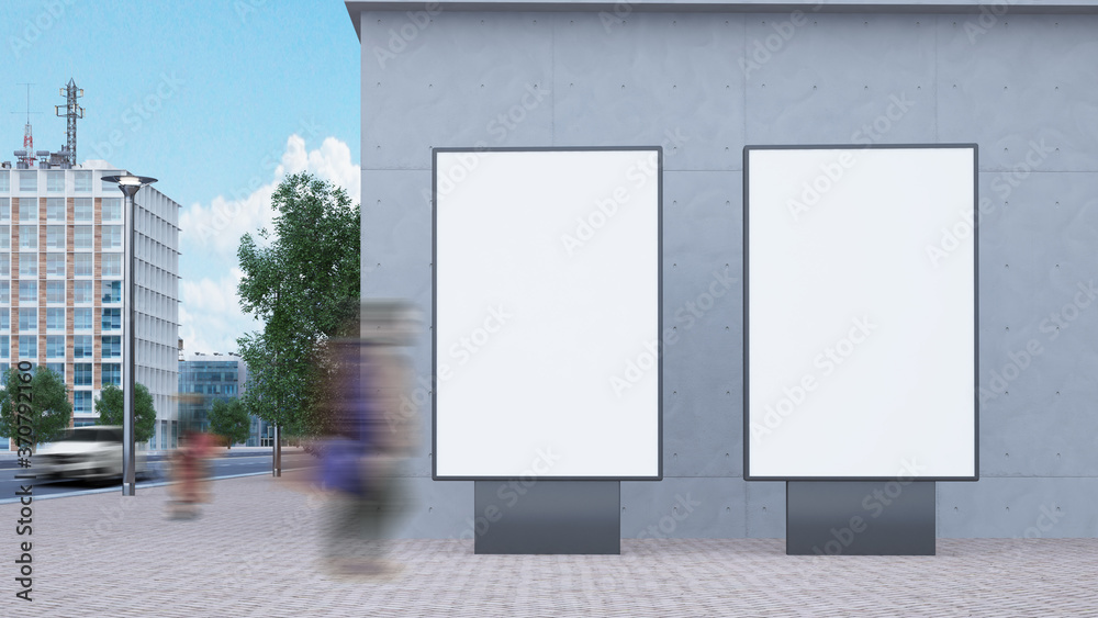 Two street advertising mockups Two street advertising mockups
