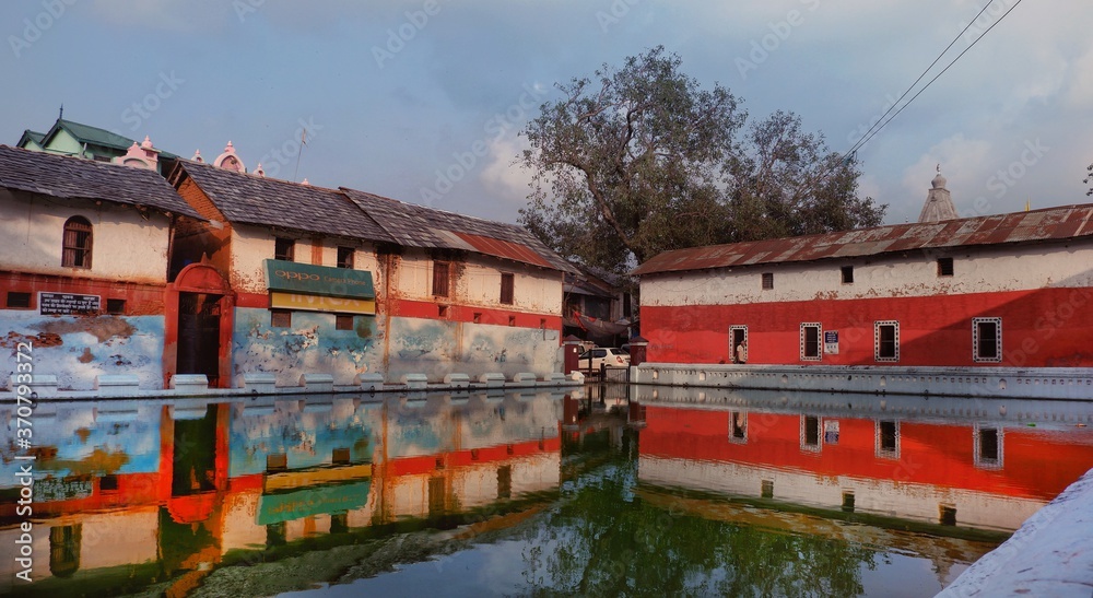 Pond in the Heritage Village of Himachal Pradesh ,India