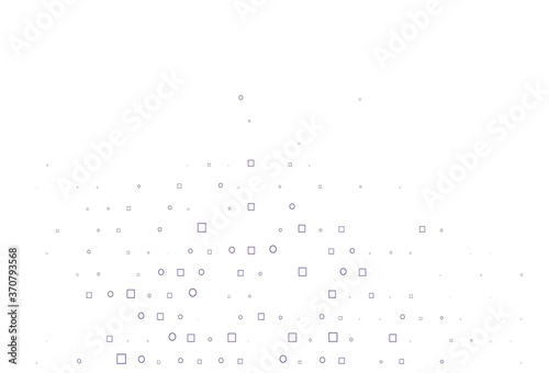 Light Purple vector backdrop with dots, spots, cubes.