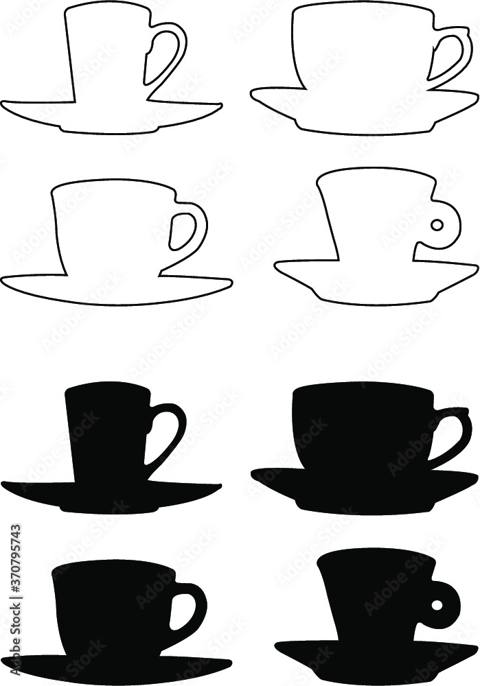 set of coffee cups set of coffee cups