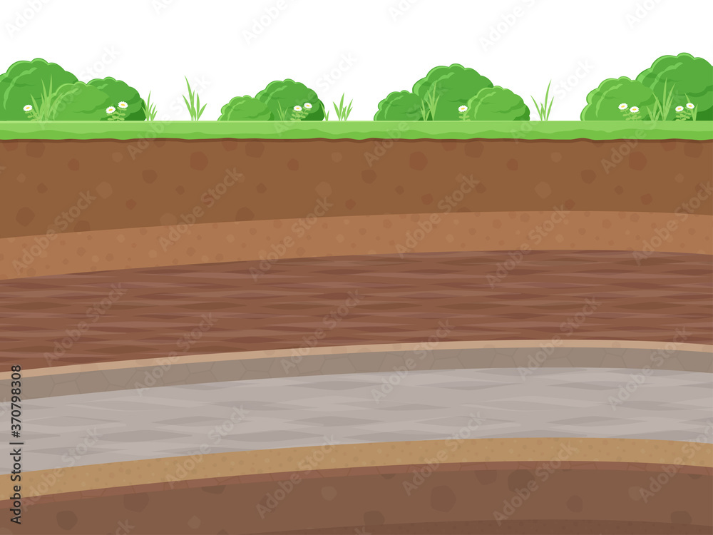 草原と地層の背景イラスト Stock ベクター Adobe Stock
