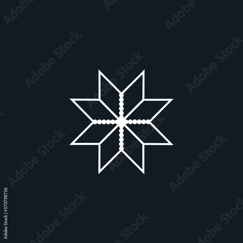 star icon outline vector illustration