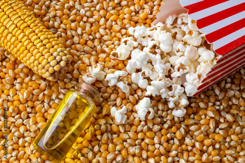 Corn essential oil bottle, ...