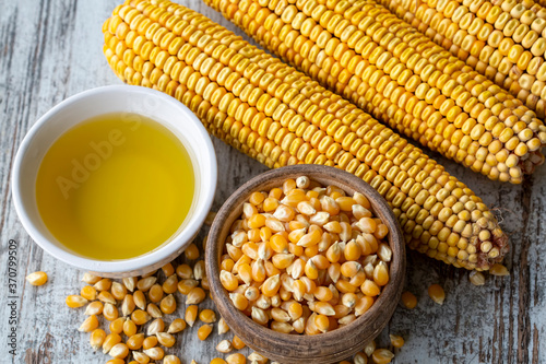Corn essential oil bottle, ...