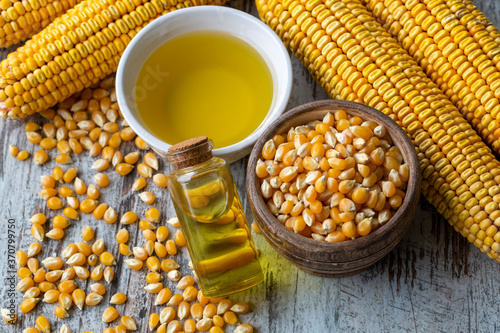 Corn essential oil bottle, ...