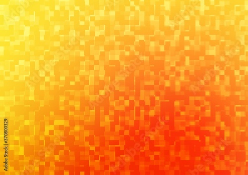 Light Yellow  Orange vector template with crystals  rectangles.