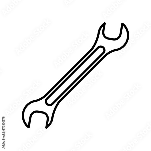 wrench tool line style icon