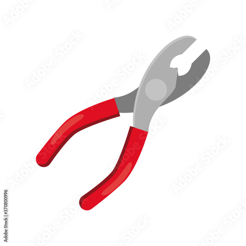 tool handle pliers flat style icon