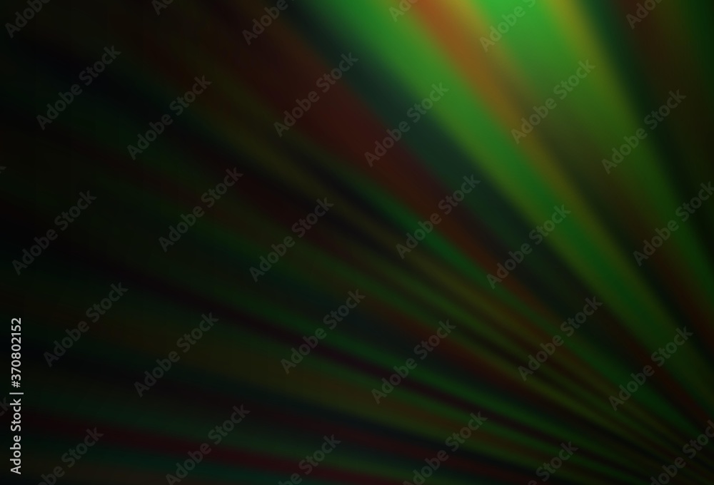 Fototapeta premium Dark Green vector background with straight lines.