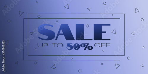 Modern commercial banner sale up to -50% off