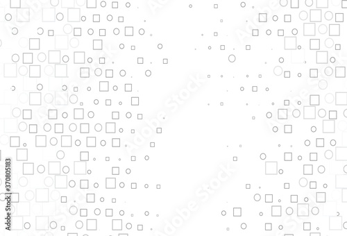 Light Silver, Gray vector template with spots, rectangles.