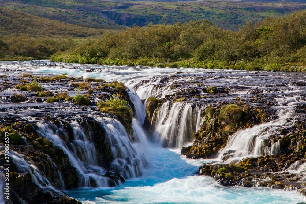 Bruarfoss Waterfall during Summer in Eastern Iceland Bruarfoss Waterfall during Summer in Eastern Iceland