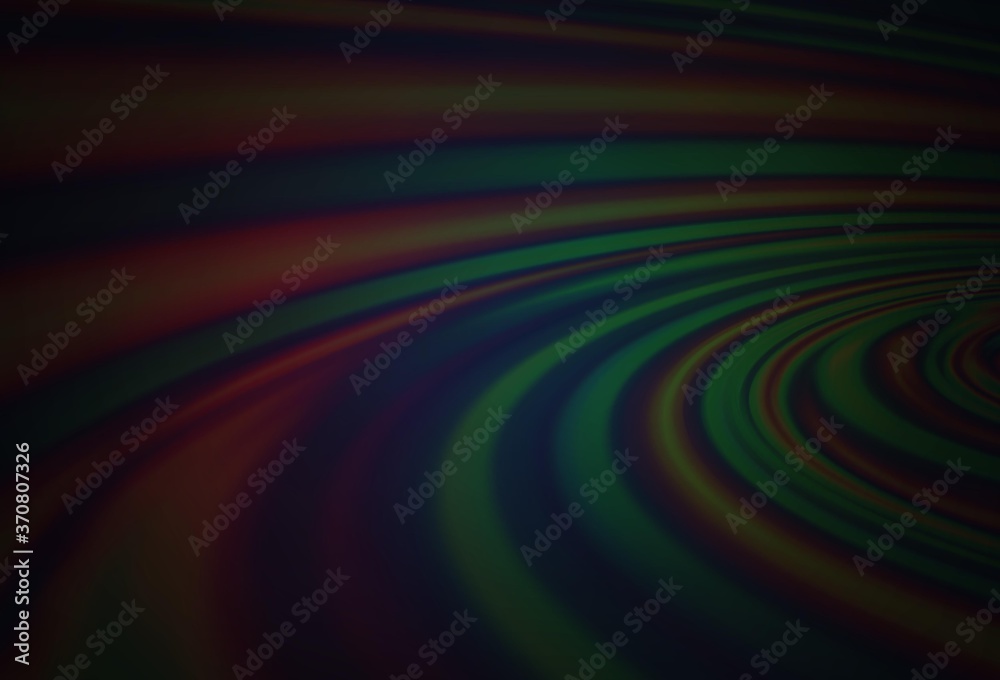 Dark Black vector background with curved circles. Dark Black vector background with curved circles.