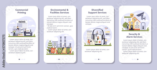 Commercial services and supplies sector of the economy mobile