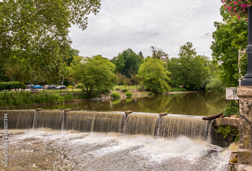 Bild auf Leinwand Chagrin Falls, the waterfalls located in the Village of Chagrin Falls, Ohio