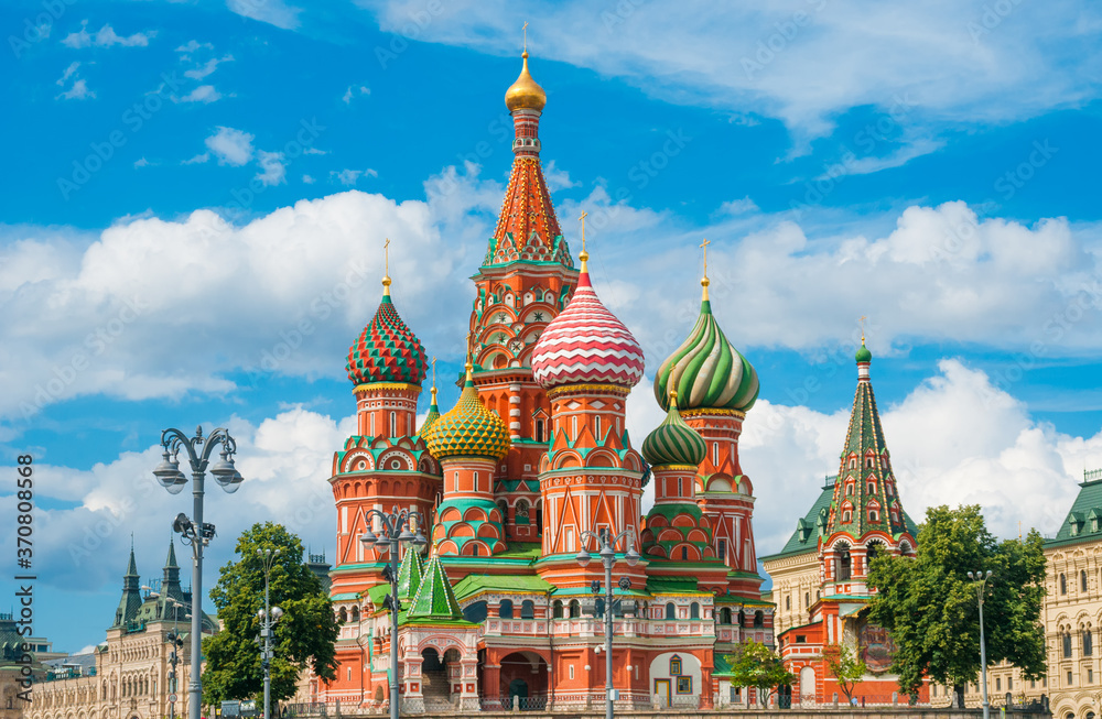 Cathedral of St. Basil at the Red Square in Moscow, Russia Cathedral of St. Basil at the Red Square in Moscow, Russia