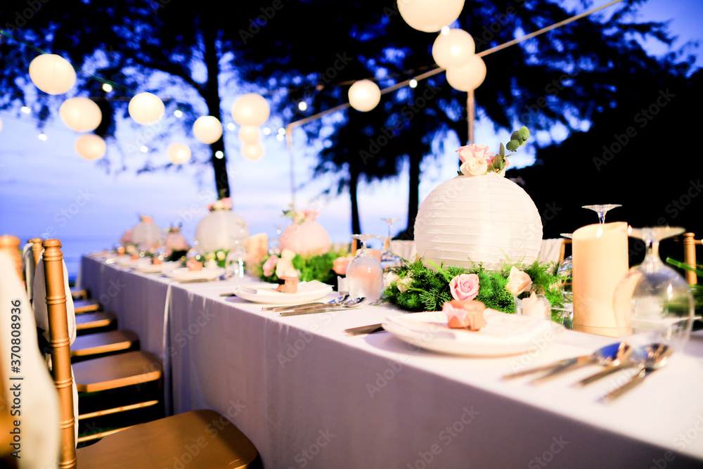 Obraz premium Dinner set up