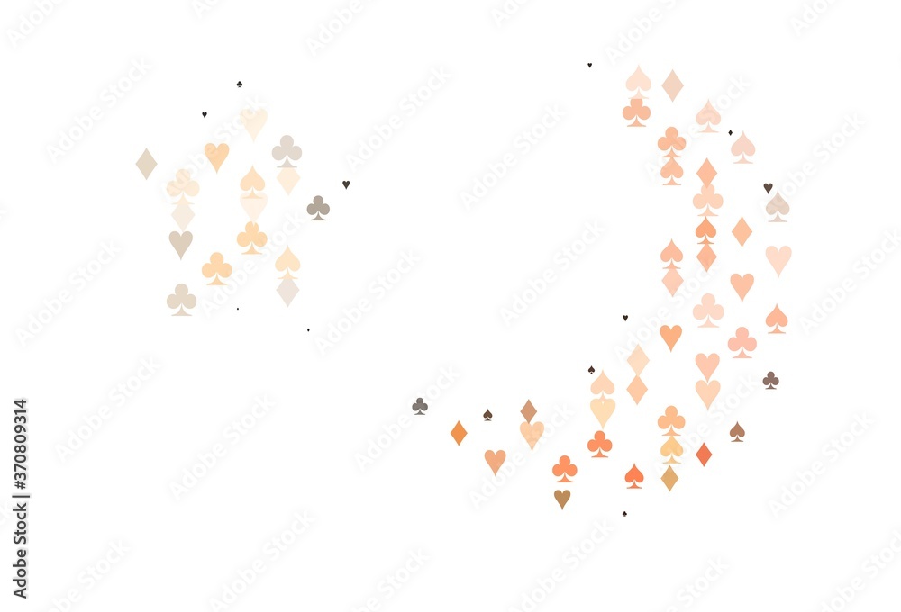 Light Red vector cover with symbols of gamble. Light Red vector cover with symbols of gamble.
