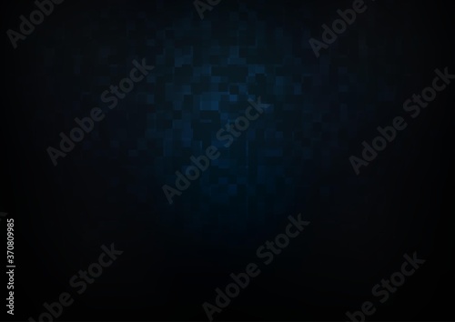 Dark BLUE vector cover in polygonal style.