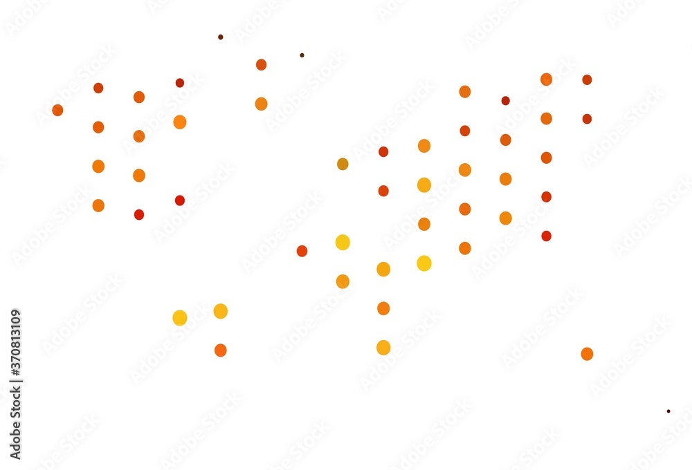 Light Orange vector cover with spots. Light Orange vector cover with spots.