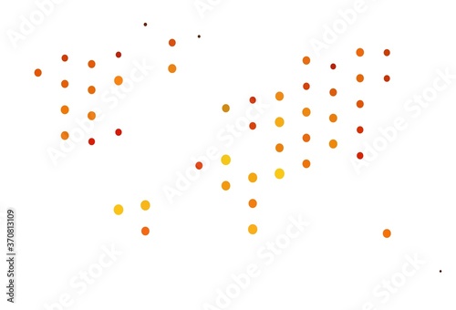 Light Orange vector cover with spots.