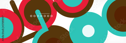 Circles and lines abstract background for covers, banners, flyers and posters and other templates