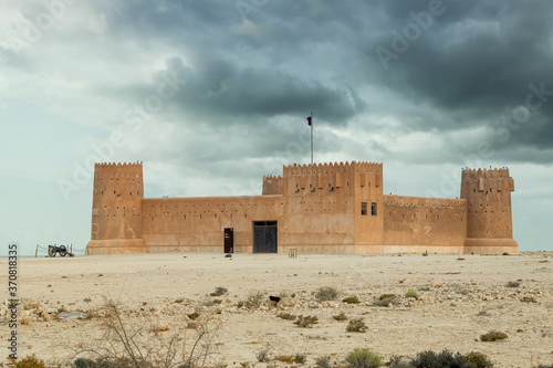 Al Zubara Fort, a historic military fortress in Qatar photo