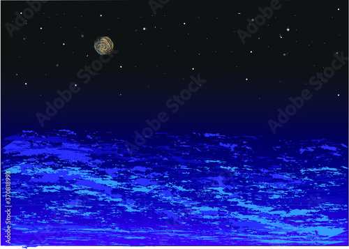 The sky night