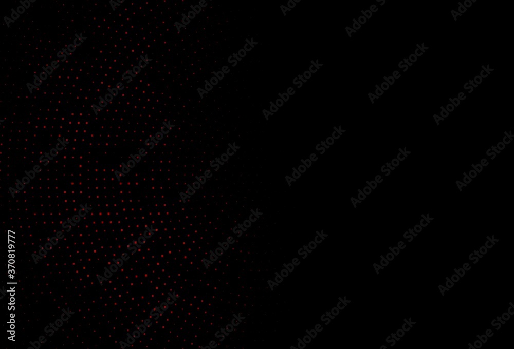 Dark Red vector template with crystals, rectangles.