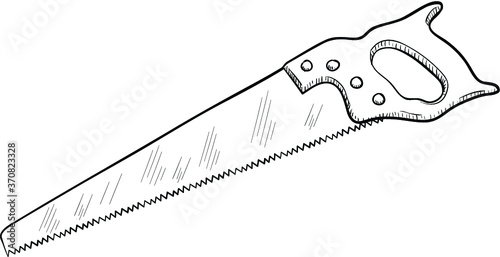 Hand saw illustration