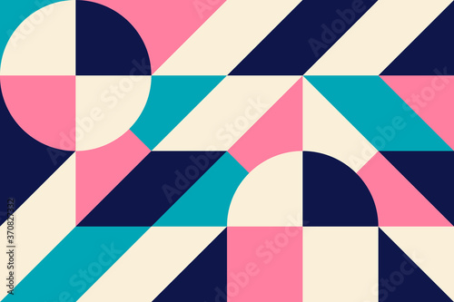 Abstract vector geometric pattern  background design in Bauhaus style  for web design  business card  invitation  poster  cover.