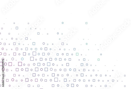 Light Multicolor, Rainbow vector backdrop with dots, spots, cubes.