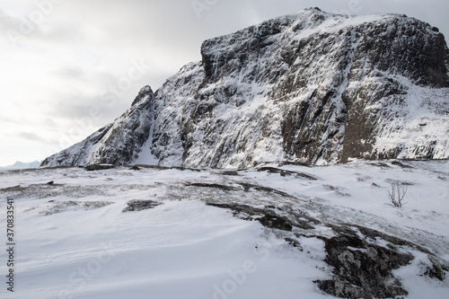 A winter landscape in Norway. 