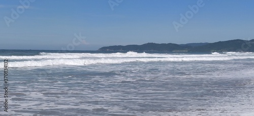 waves on the beach