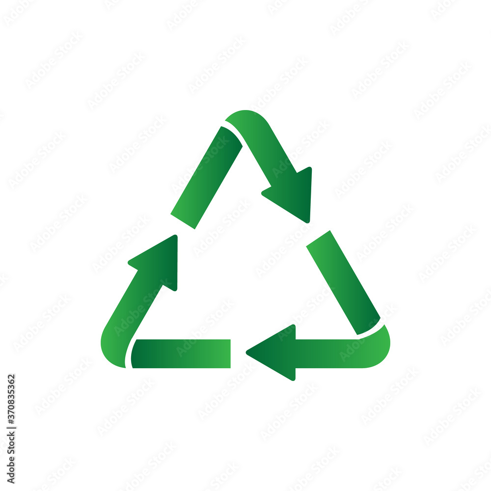 Modern recycle icon sign and symbol for decoration and element design Modern recycle icon sign and symbol for decoration and element design
