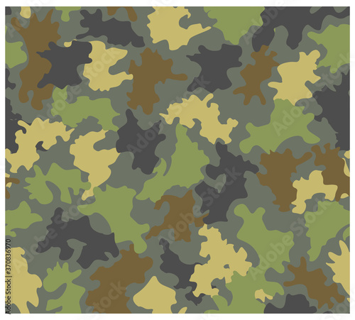 Camouflage military seamless pattern.  Fashion textile vector illustration