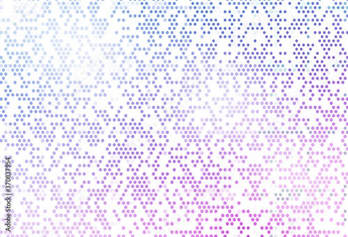 Light Pink, Blue vector pattern with spheres.