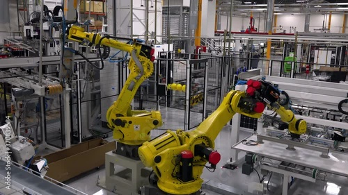 Solar Panel Framing Process In A Modern Photovoltaic Factory