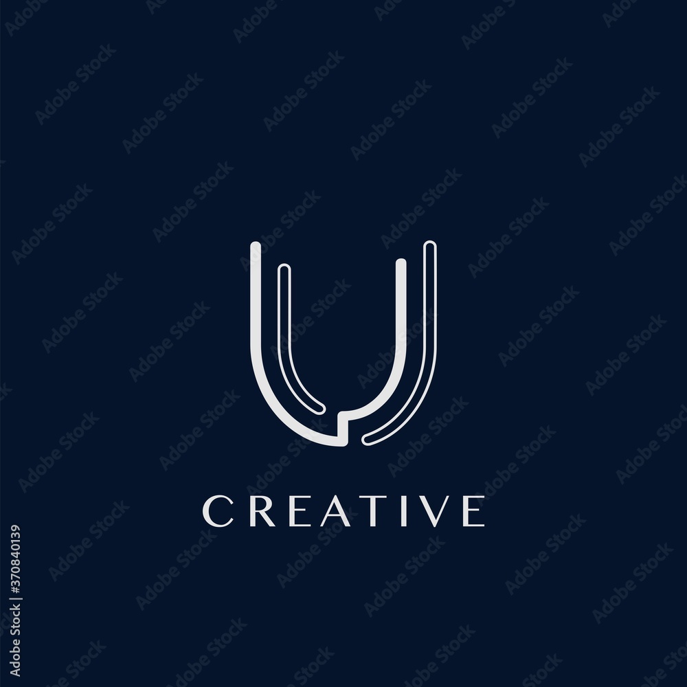 Simple Modern U Letter Logo, Monogram Vector Logo Template Design Simple Modern U Letter Logo, Monogram Vector Logo Template Design