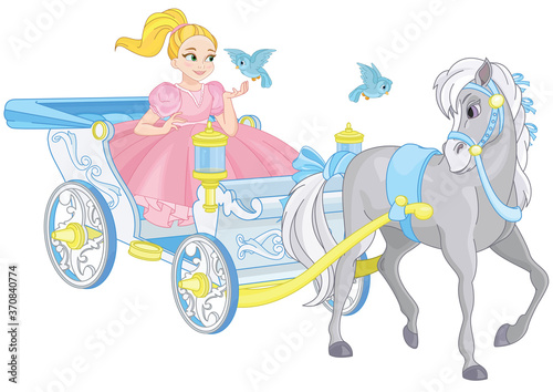 Little Princess in Royal Carriage