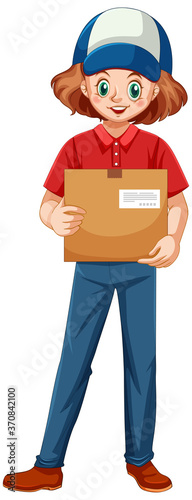Delivery man wearing uniform