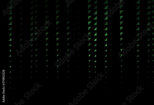 Dark Green vector background with bubbles.