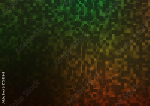 Dark Green, Red vector texture in rectangular style.